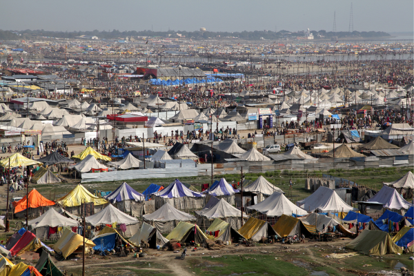 tent in kumbh mela 2025